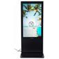 Double-sided digital vertical touchscreen kiosk with multimedia capabilities