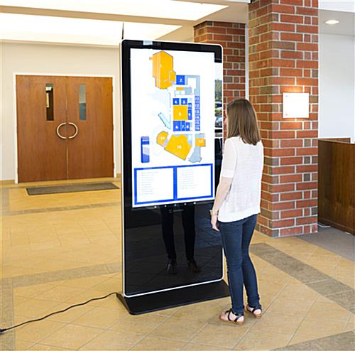 55" digital display advertising floor stand with preinstalled DiViEx slideshow app 
