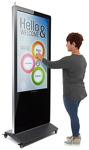 55" advertising multimedia kiosk with android 7.1 operating system 