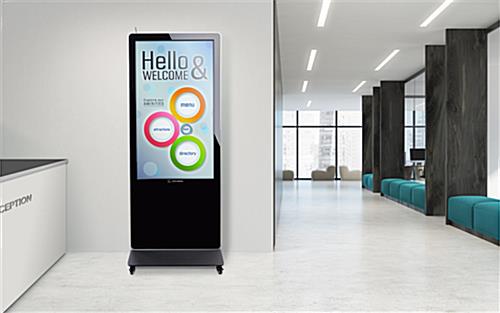 55" advertising multimedia kiosk with 1080p picture resolution