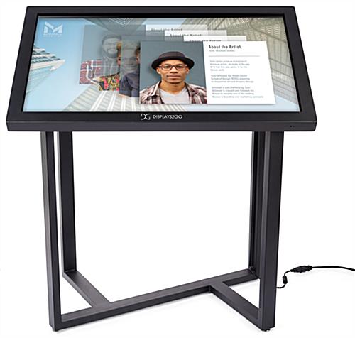 Interactive touch screen kiosk with 43 inch LCD screen 
