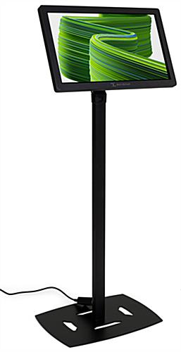 22" height adjustable touch kiosk with interactive screen design
