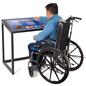 Accessible touch screen table with wheelchair friendly design 