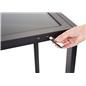 Accessible touch screen table with front access USB ports