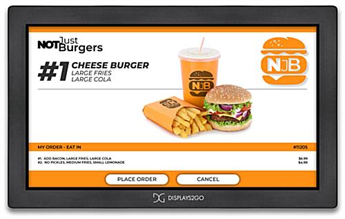 Touch screen digital signage with access to Google Play apps