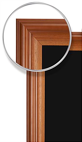 Digital art frame with beautiful red mahogany fame