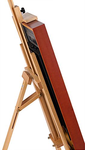 Digital canvas easel display with adjustable viewing angle 