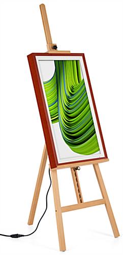 Digital canvas easel display with access to Google Play store