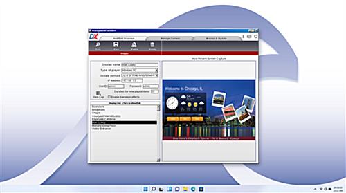 Dual content management software license with desktop interface control
