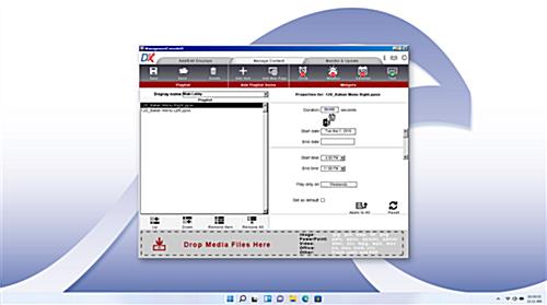 Dual content management software license for independently operating screens
