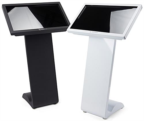32" Horizontal Touch Screen Display Floor Stand Available in Black or White