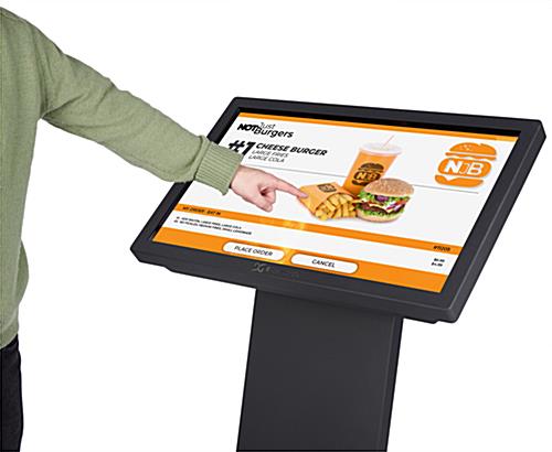 32” Slanted Touch Screen Digital Kiosk With 10pt IR Display