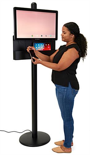 Digital signage device charging station with 1920 x 1080 resolution