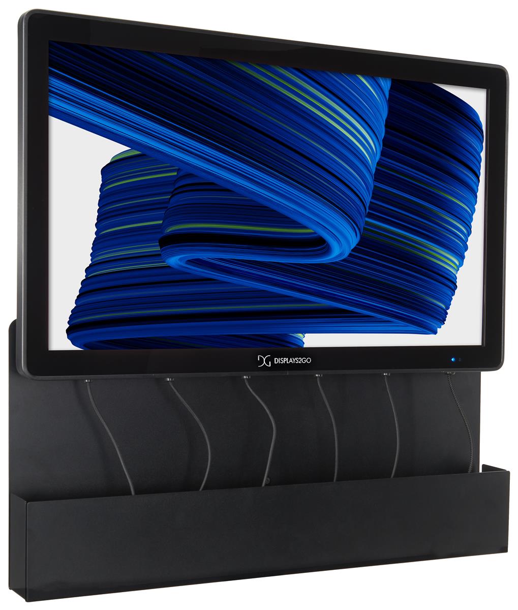 Wall Mount Charging Station with Digital Screen Six Devices