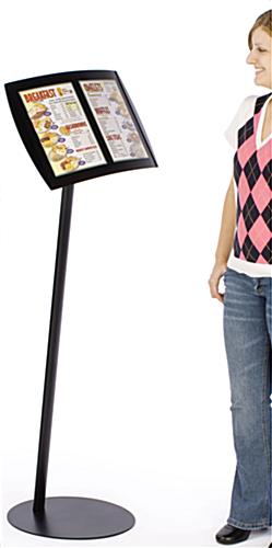 Menu Display Holds Signs Vertically Or Horizontally