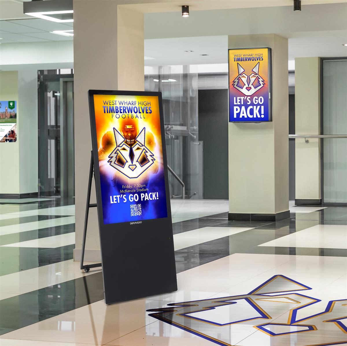 Digital Sandwich Board Collapsible AFrame Design