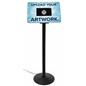 Custom frame for DPF101 digital sign stands, features a 10.1 inch media screen