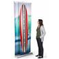3D effect dual layer pull up banner stand have stunning custom graphics