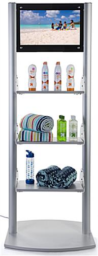 Merchandising Shelves with Digital Sign & Built-in Media Player