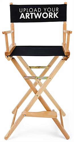Custom directors chair with wood material