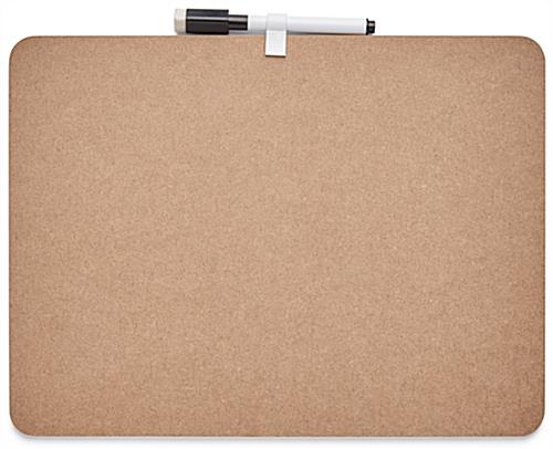 Dry erase lapboard class pack with particle board back