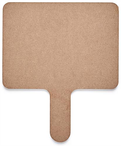 Write on response paddles with particle board back