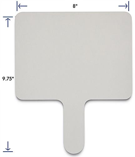 Dry erase answer paddle kit with lightweight design