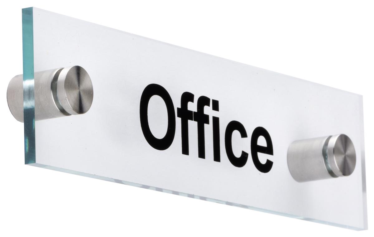 Acrylic “Office” Door Sign ” Distance from Wall
