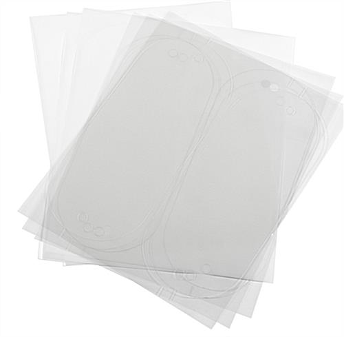 Layered Sign Standoffs with Backplate and Six Printable Film Sheets