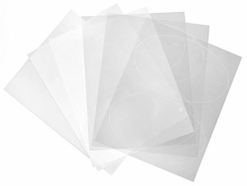 Blank replacement films for DSIGN58OV signs for laser printers