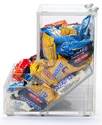 clear plastic candy bins