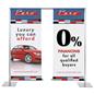 Dual outdoor banner display with full color dye sublimation printing