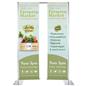 Custom outdoor banner stand with weighted base