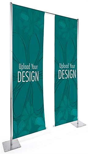 Custom replacement banner for DUALBNRST9DSCP on outdoor polyester material 