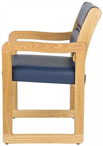 Blue Waiting Area Chair, 21.5" Overall Width 