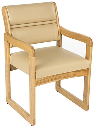 Cream Waiting Area Chair, Weighs 28 lbs