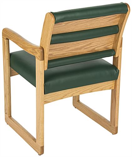 Green Reception Area Chair, Easy Assembly