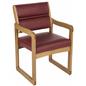“Wine” Wooden Lobby Chair, Weighs 28 lbs