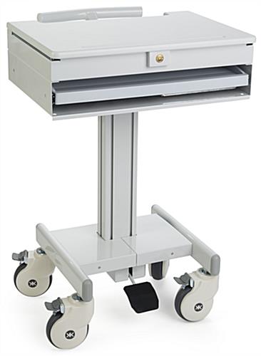 Locking Medical Laptop Cart