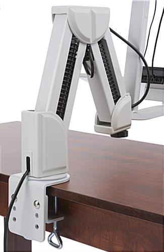 Monitor Arm w/ Keyboard Tray, Mounting Hardware Included