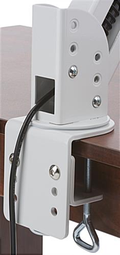 Height Adjustable Monitor Arm w/ Keyboard Tray