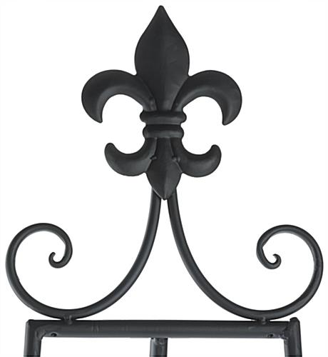 Fleur-de-Lis Topper Adjustable Decorative Easel