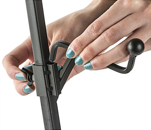 Adjustable Wrought Iron Easel with Removable Hooks