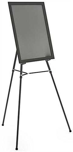 Black Easel Stand with 22” x 28” Snap Frame with Detachable Bracket 