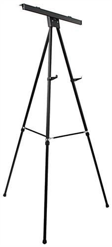 Black Easel Stand with 36” x 48” Snap Frame with Mounting Hardware