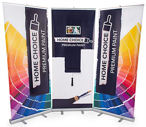 Personalized pull up digital banner screen
