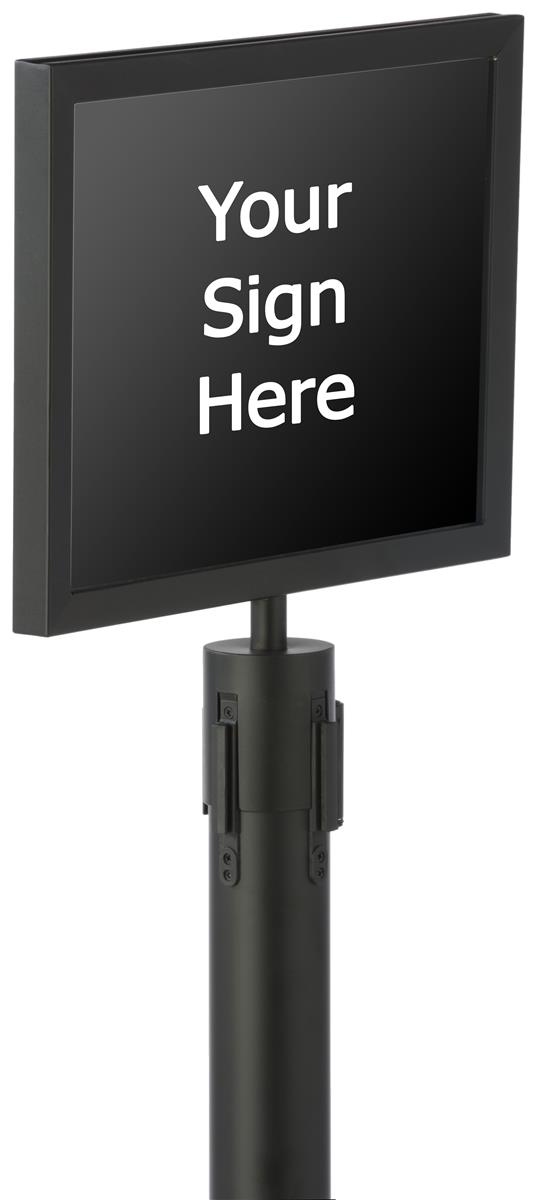 14” x 11” Stanchion Sign Holder Landscape Orientation
