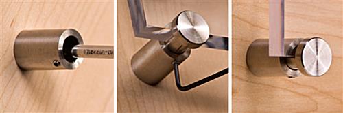 Side-Grip Stand Off Systems For Signs Up To 1/2" Thick