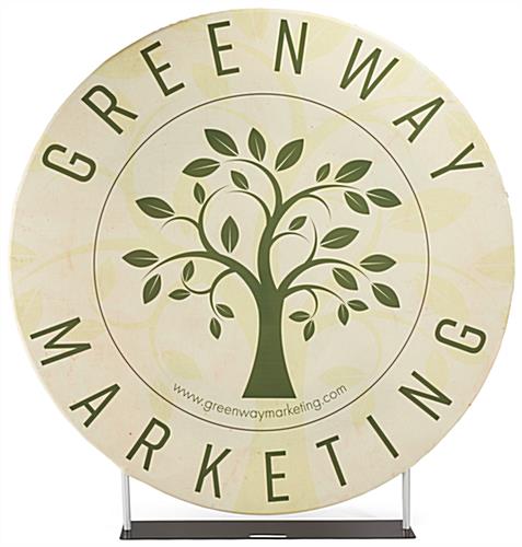 Replacement graphics for EM7BWALL circle backdrops with round frame