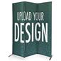 Fabric banner display stand with customized graphics